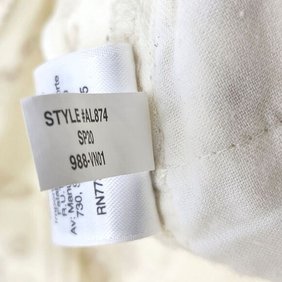 J Crew Billie Demi-Boot Crop Eyelet Off White High Waist Denim Jeans Womens 29 - Picture 12 of 12